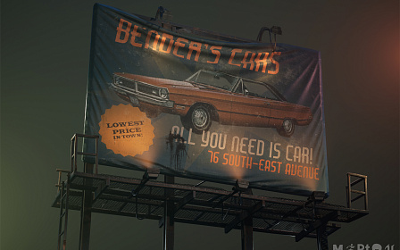 Old Rusty Billboard